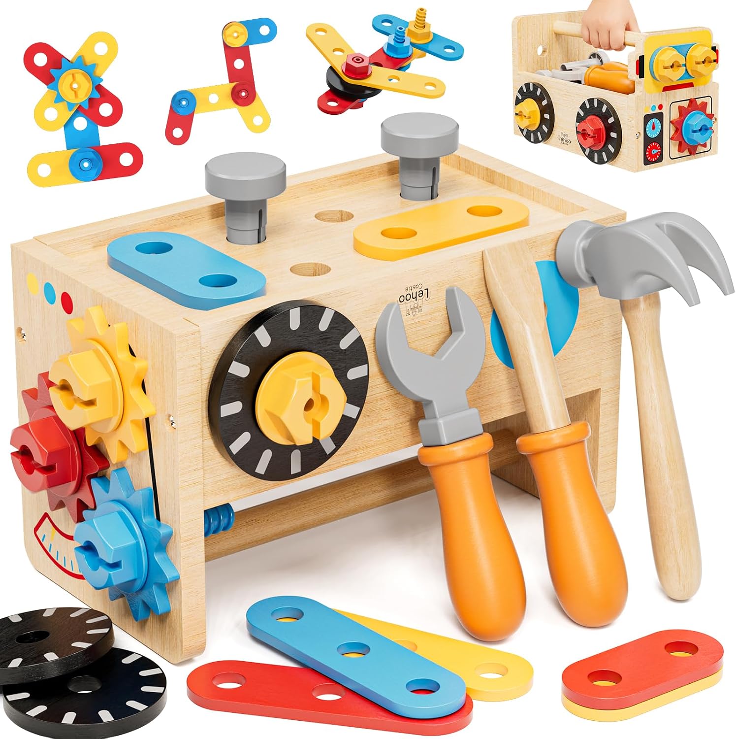 Lehoo Castle Wooden Toddler Tool Set