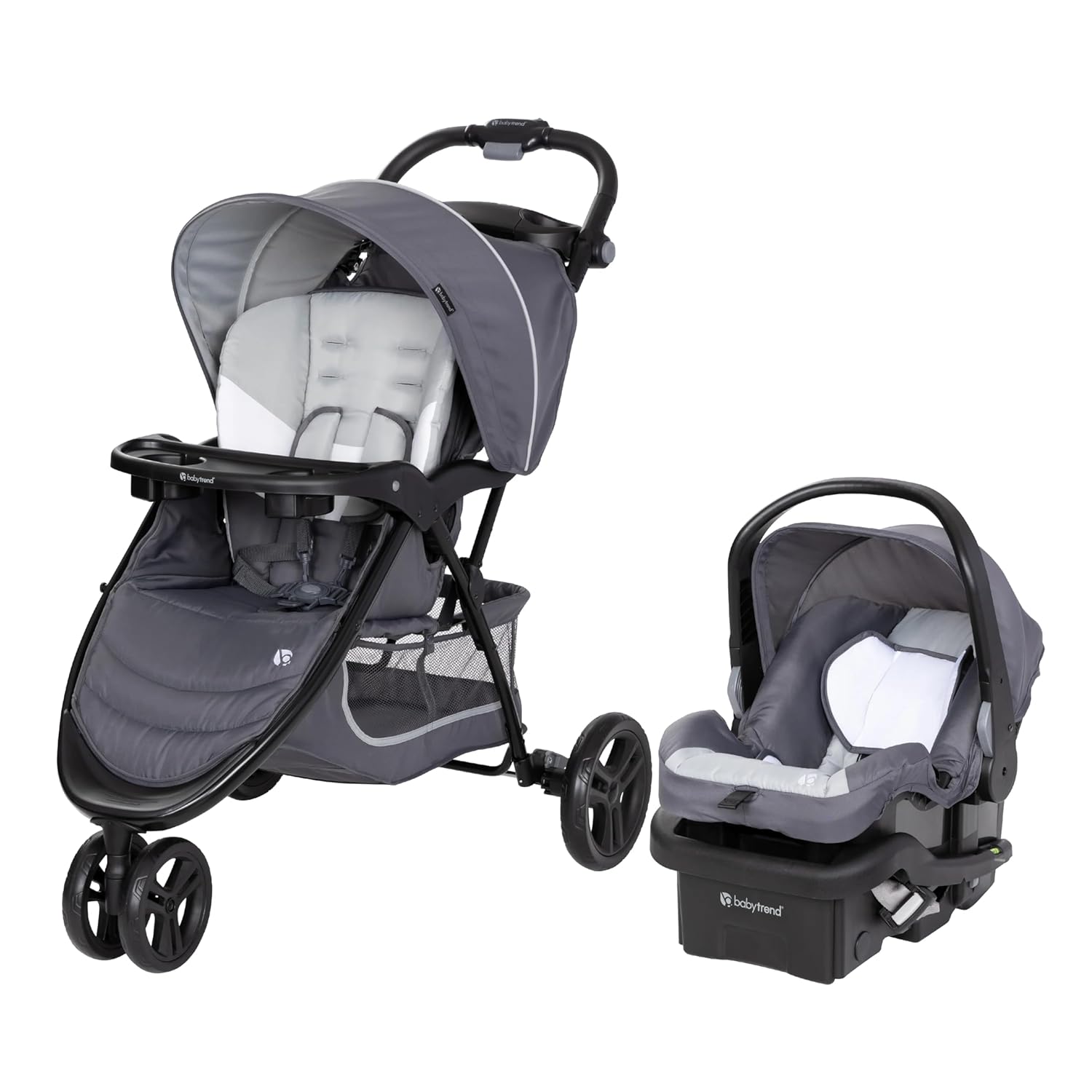 Baby Trend EZ Ride Travel System with EZ-Lift Infant Car Seat — Dash Grey