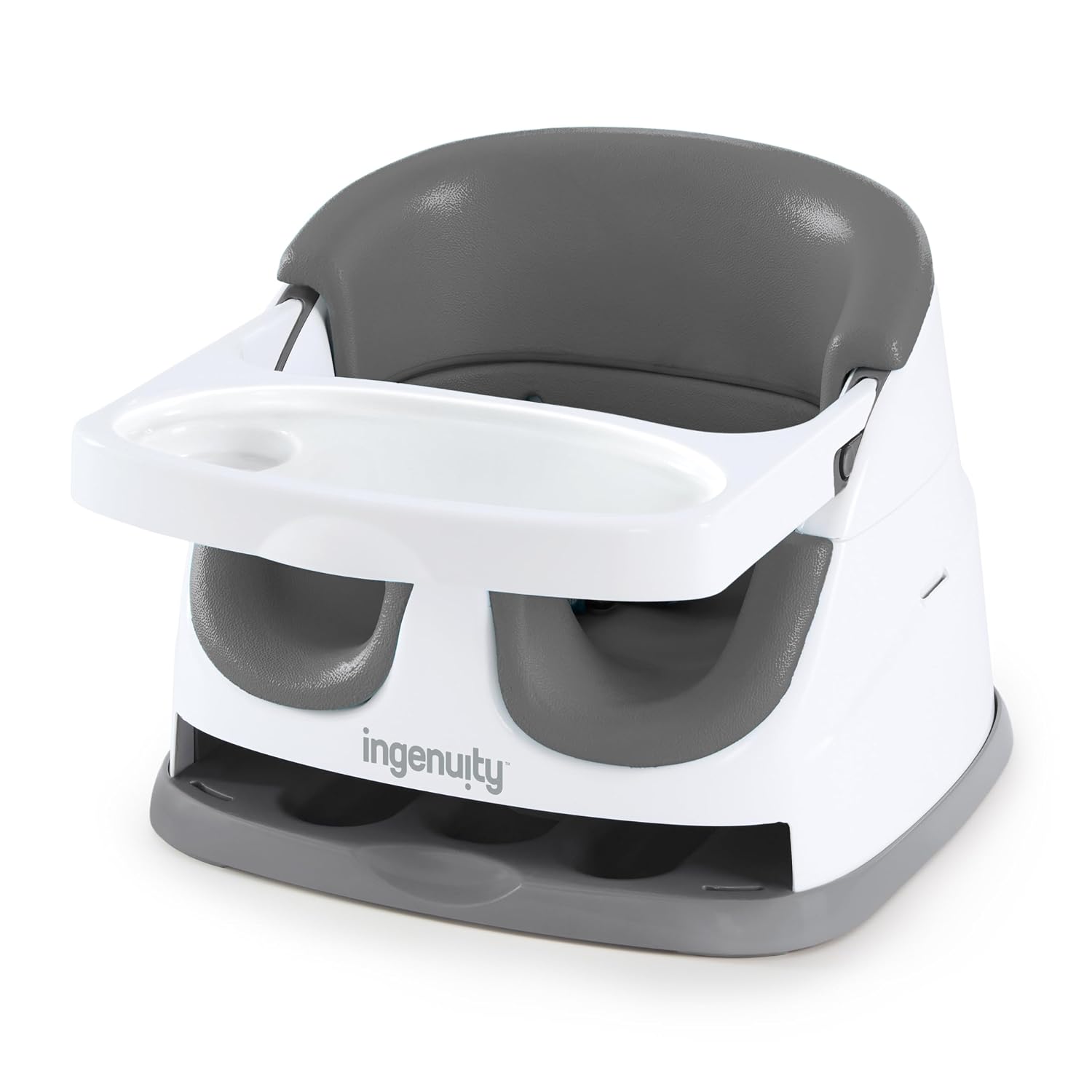Ingenuity Baby Base 2-in-1 Booster & Floor Seat — Slate