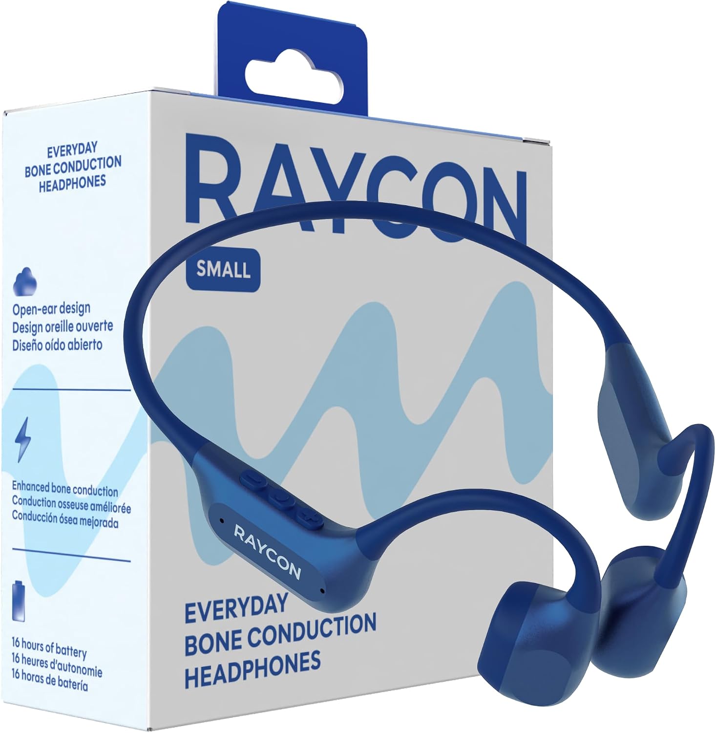Raycon blue Small Everyday bone-conduction headphones